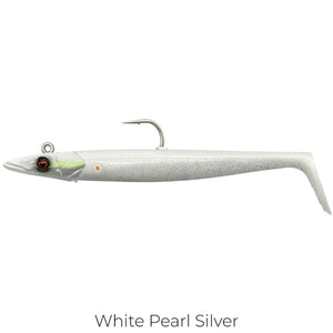 Savage Gear Sandeel Sinking V2 Lures 12cm 22g White Pearl – Realistic Sandeel Action