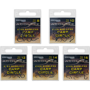 Drennan Acolyte Carp Circle Hooks - Precision and Strength for Carp Fishing