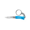 Opinel N°02 Colorama Non-Locking Keyring Knife - Cyan Blue 3.5cm Blade