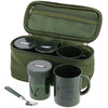 NGT Brew Kit - Portable Camping Coffee and Tea Set with 2 Cups, 3 Pots, Teaspoon, and Case