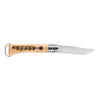 Opinel No.10 Stainless Steel Knife with Corkscrew & Bottle Opener - 10cm