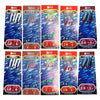 BZS Mixed Mackerel Feathers Rigs Hooks for Sea Fishing Selection Pack with Lures Bait Tackle Accessories to All Summer Species (5 packets)