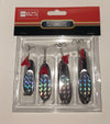 4 x Pack of Dexter Wedge Style Bass Lures