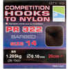 Preston Innovations PR 322 Competition Hooks to Nylon 10 Pack