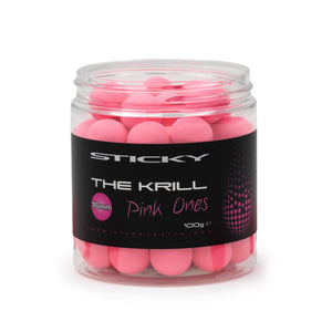 Sticky Baits The Krill Pink Ones - 12mm, 14mm, 16mm, and 16mm Wafter | High-Visibility Pop-Ups