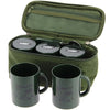 NGT Brew Kit - Portable Camping Coffee and Tea Set with 2 Cups, 3 Pots, Teaspoon, and Case