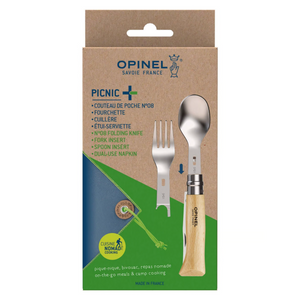 Opinel Complete Picnic Set No.8 | Knife, Fork & Spoon for Outdoor Meals