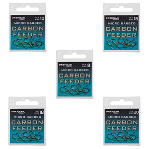 Drennan Carbon Feeder Micro Barbed Hooks