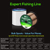 BZS Expert Fishing Line Monofilament Carp Line Brown and Clear Monofilament Spools 4lb 5lb 6lb 8lb 10lb 12lb 15lb 20lb 25lb 30lb 40lb 50lb 60lb