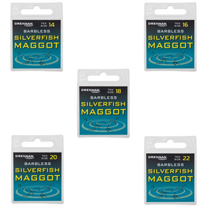 Drennan Barbless Silverfish Maggot Hooks