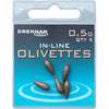 Drennan In-Line Olivettes Coarse Fishing Weights - Streamlined and Secure