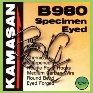 Kamasan Specimen B980 Barbed Hooks Size 6