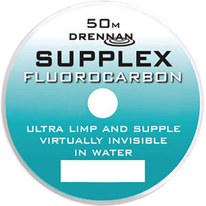 Drennan Supplex Fluorocarbon - 50m Spool | High-Performance, Abrasion-Resistant Line