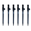 BZS Spiral Point Black Aluminium Bank Sticks 30-50cm 50-90cm
