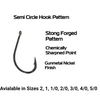 KOIKE Semi Circle Hooks (10pk) Sizes 2-5/0