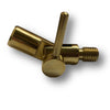 BRASS MULTI ANGLE TILT LOCK ADAPTER WITH TOMMY BAR FOR BUZZERS, ROLLERS