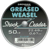 Drennan Greased Weasel Shock Leader 40M, Clear